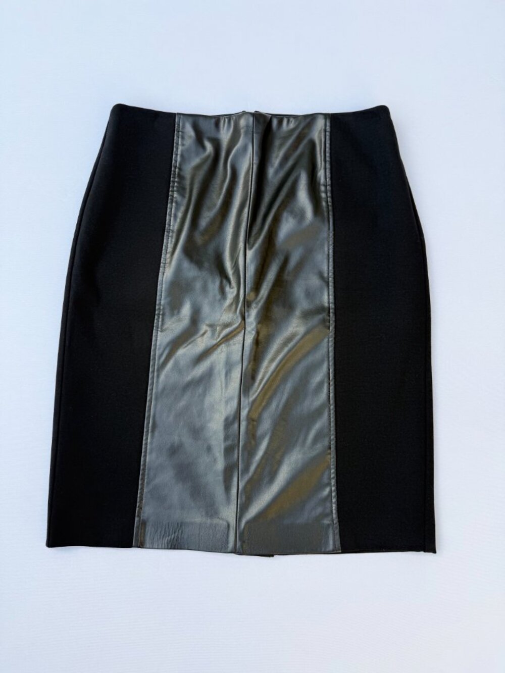 Alfani Pencil Skirt, Black, Size 10, Faux Leather, Office, Going Out, NWOT